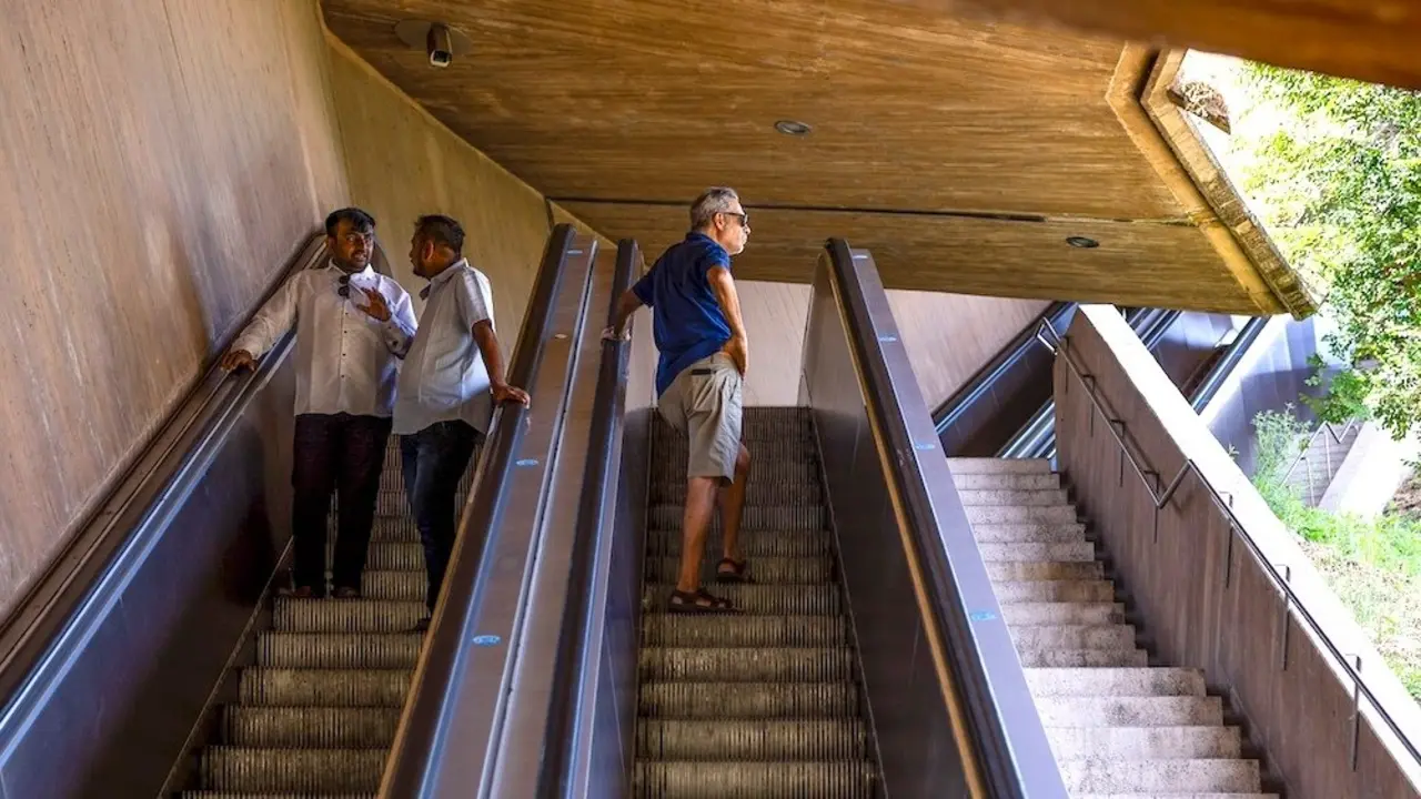 Las escaleras mecánicas de Recaredo en Toledo: 25 años de orgullo y hospitalidad de una obra pionera - EFE/Ismael Herrero