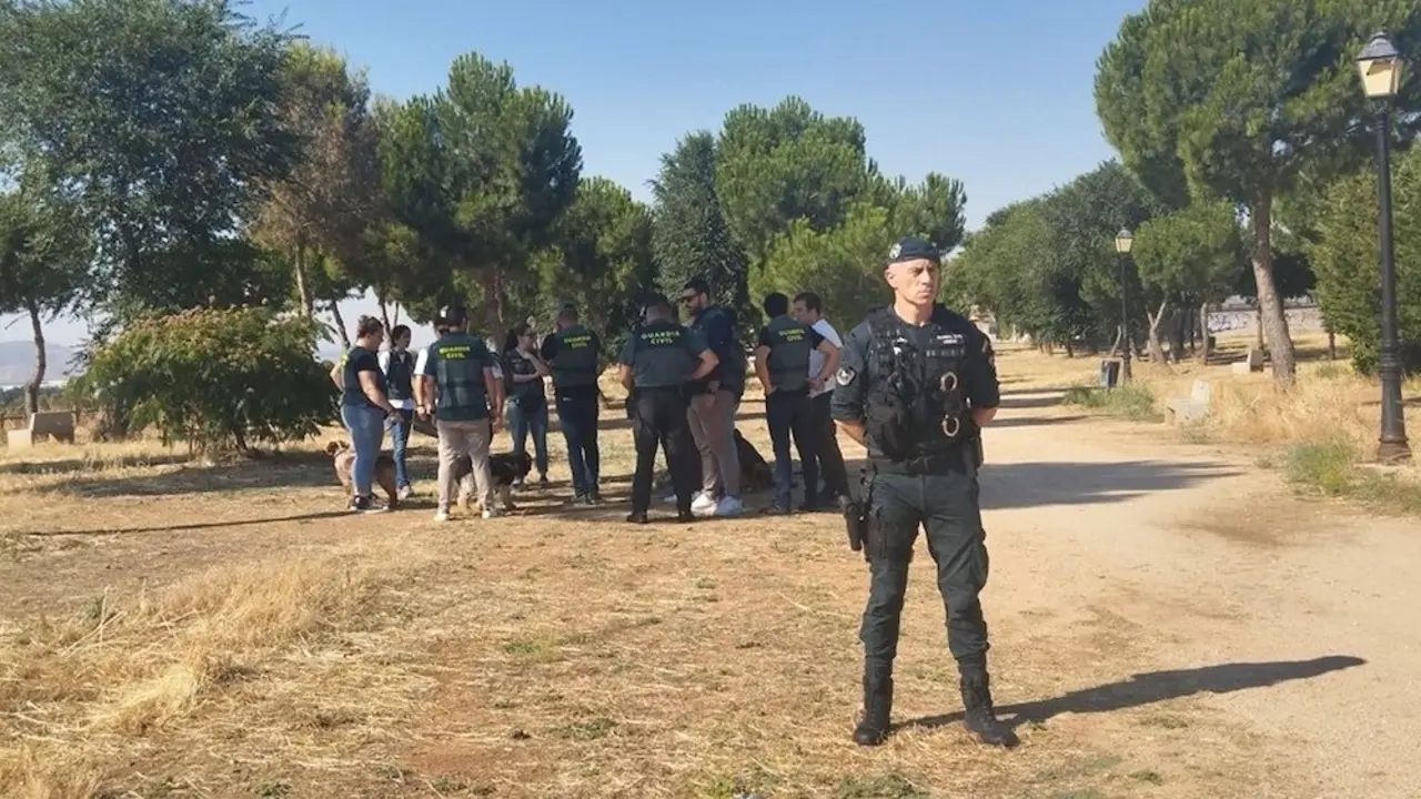 Reconstrucción del crimen de Miriam Vallejo en un camino entre Villanueva de la Torre (Guadalajara) y Meco (Madrid)