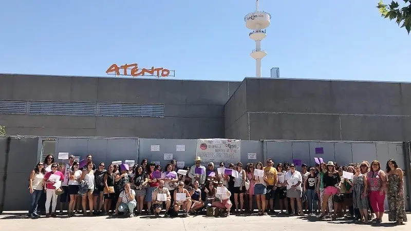 CCOO habla de seguimiento 'masivo y unánime' en el primer paro de Atento Toledo