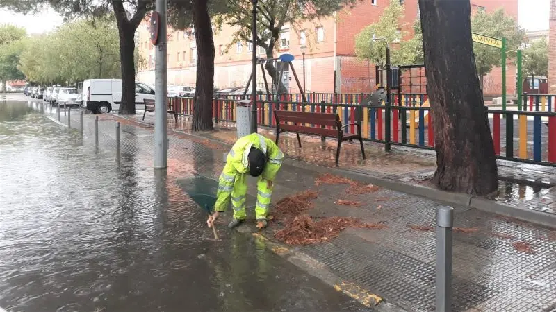 Las fuertes lluvias caídas dejan más de 40 incidencias en Talavera de la Reina (Toledo)