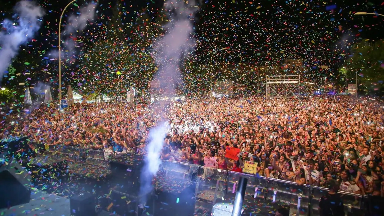 Imagen del público asistente ese jueves al concierto que el artista Juan Magán ofreció en la ciudad de Toledo