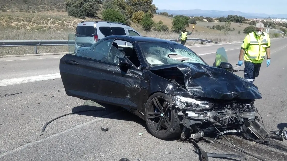 Dos muertos y tres heridos en una colisión frontal de dos turismos en Toledo, accidente de tráfico, choque, salida de vía, 