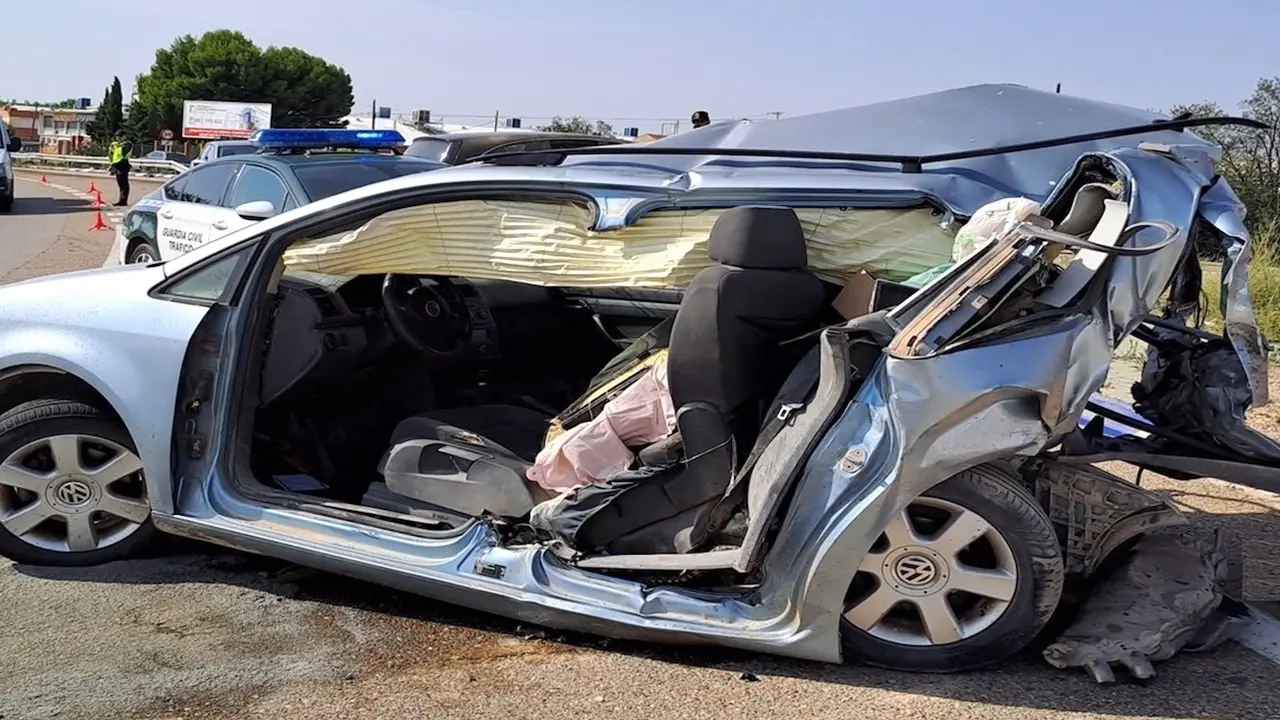 accidente de tráfico, salirse de la vía, choque, colisión, salida de vía,