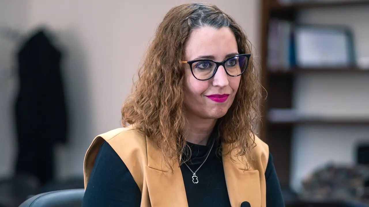 La consejera de Igualdad de Castilla-La Mancha, Sara Simón, en un momento de la entrevista con Europa Press