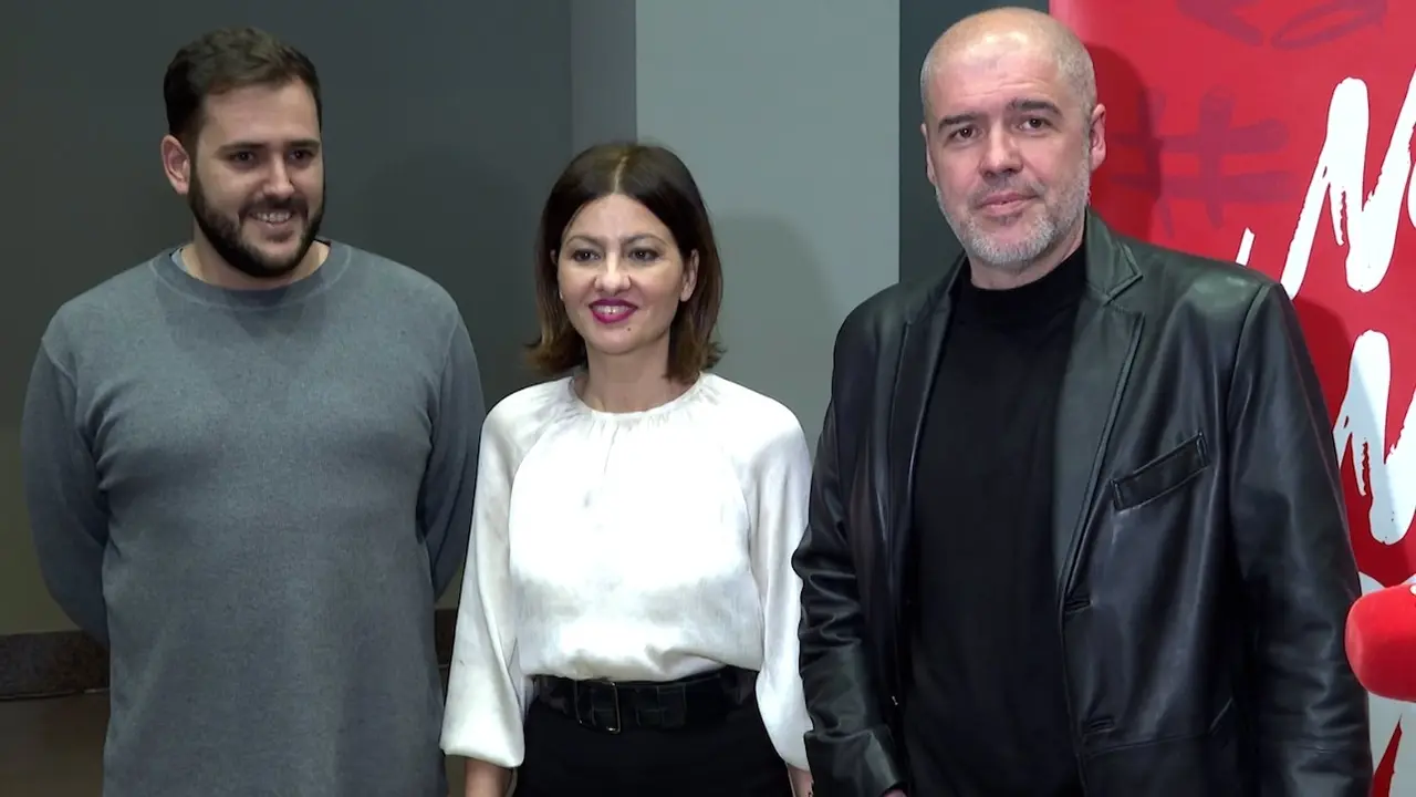 La ministra de Juventud e Infancia, Sira Rego; el secretario general de CCOO, Unai Sordo; el secretario confederal de Juventud del sindicato, Adriá Junyent, asisten a la inauguración de la XXV Escuela Confederal de Juventud en Guadalajara - EP