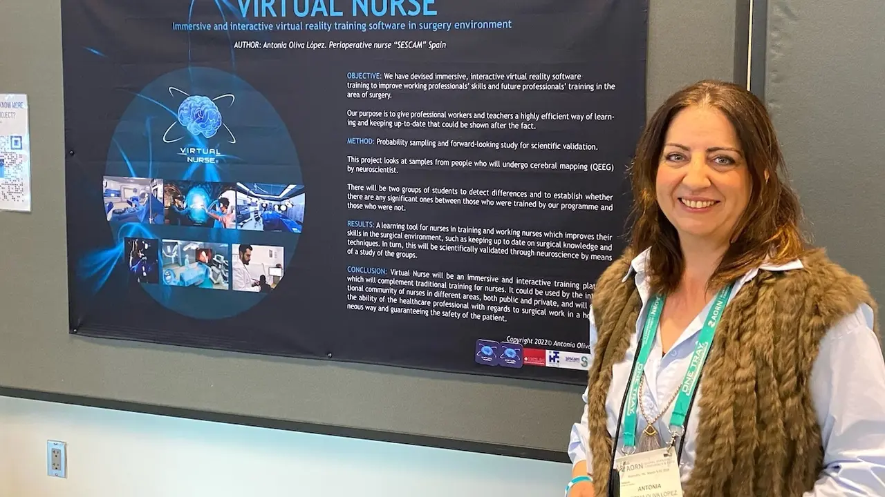 Una enfermera de Hellín presenta en EEUU un proyecto formativo basado en realidad virtual