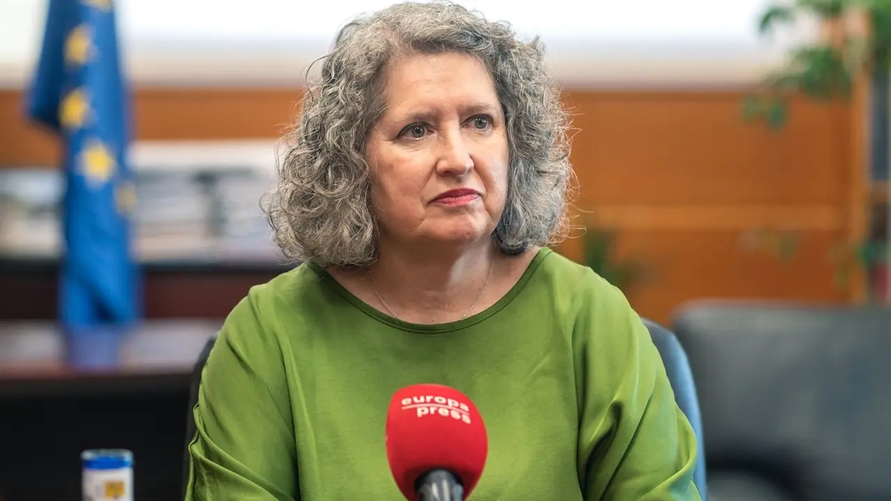 La consejera de Desarrollo Sostenible de Castilla-La Mancha, Mercedes Gómez, en un momento de la entrevista - EP/Juan Moreno