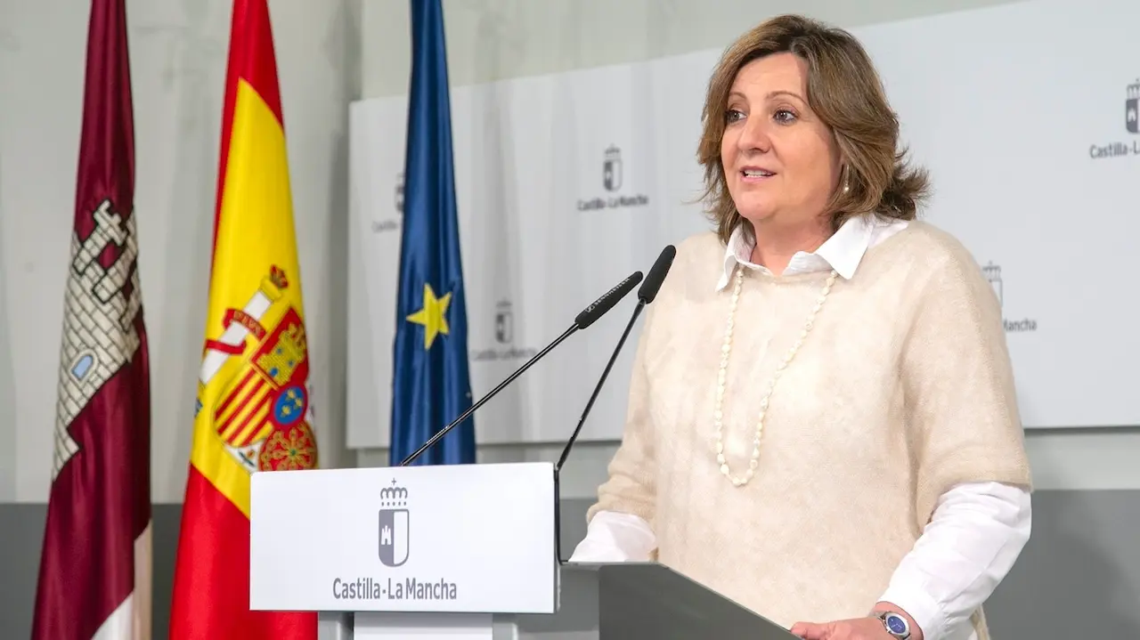 La consejera de Economía, Empresas y Empleo de Castilla-La Mancha, Patricia Franco, ha informado en rueda de prensa de asuntos de su departamento abordados en el Consejo de Gobierno