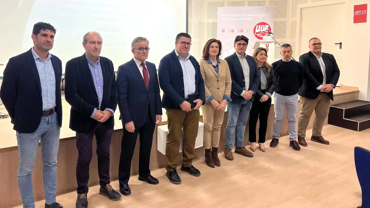 Jornada 'Tolerancia cero frente a los accidentes laborales y delitos contra la seguridad y salud laboral' organizada por UGT Castilla-La Mancha