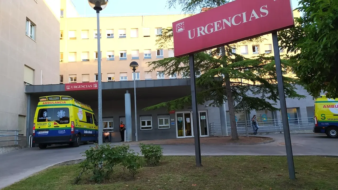 En la imagen de archivo el acceso al servicio de Urgencias del Hospital 'Virgen de la Luz' de Cuenca