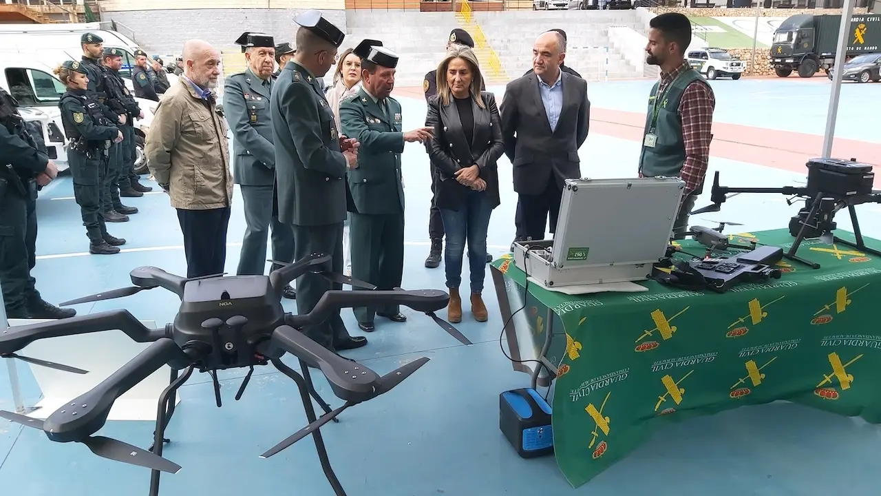 La delegada de Gobierno de España en Castilla-La Mancha, Milagros Tolón, presenta el dispositivo especial de seguridad que la Guardia Civil ha desplegado en la localidad albaceteña de Villarrobledo por el Viña Rock