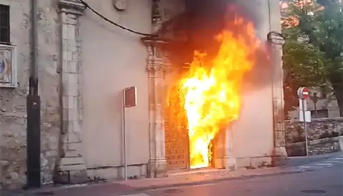 Detenido un varón por provocar un incendio en el convento de las Concepcionistas en Cuenca