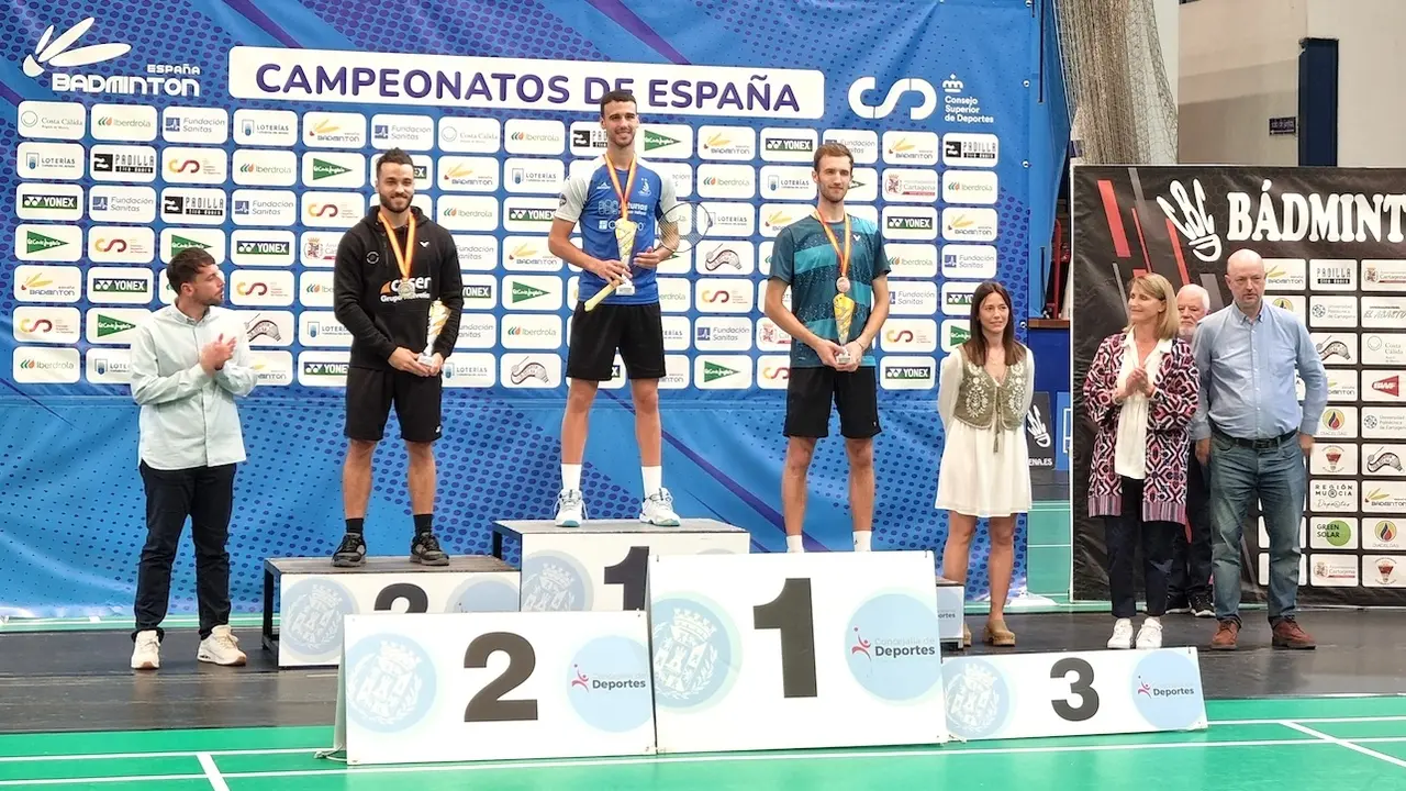 El volantista toledano Álvaro Leal, Campeón de España Absoluto de Bádminton