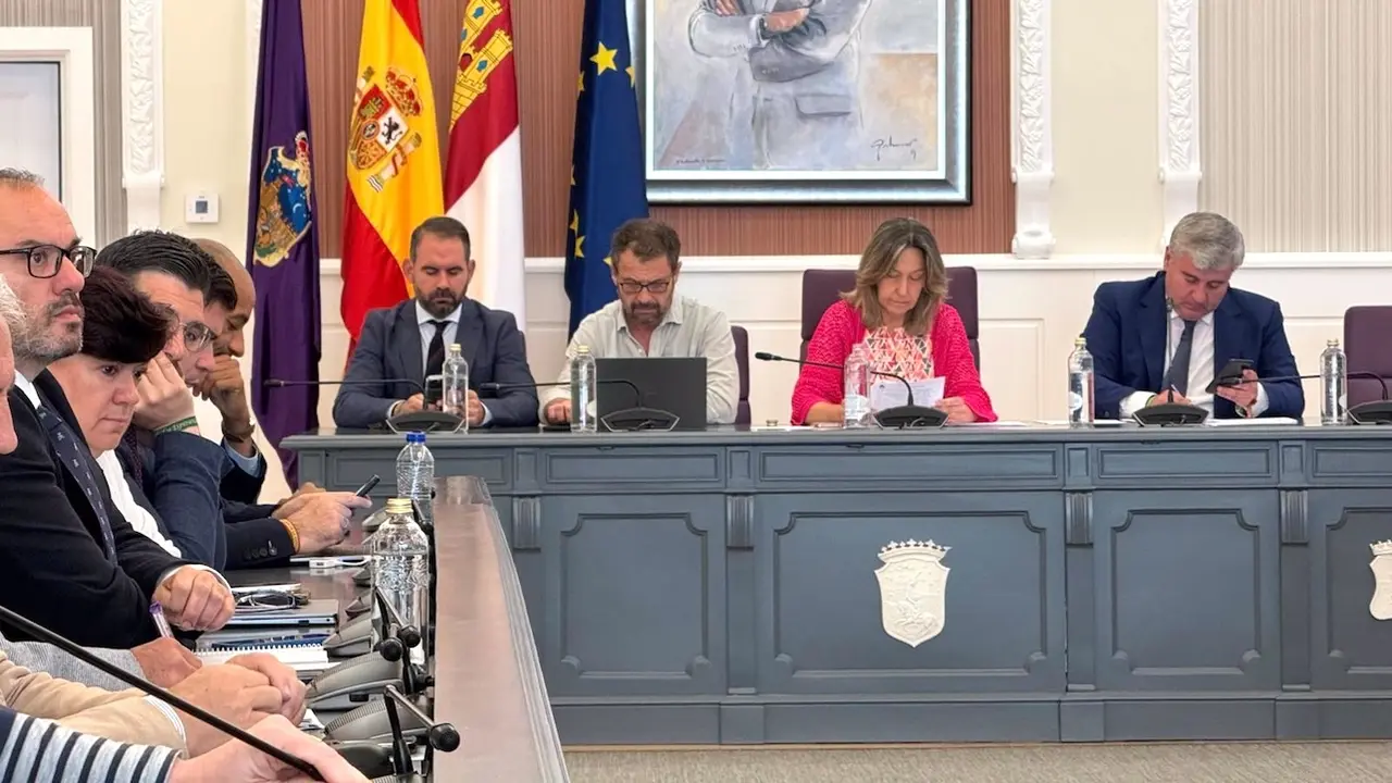En la imagen un instante del Pleno del Ayuntamiento de Guadalajara