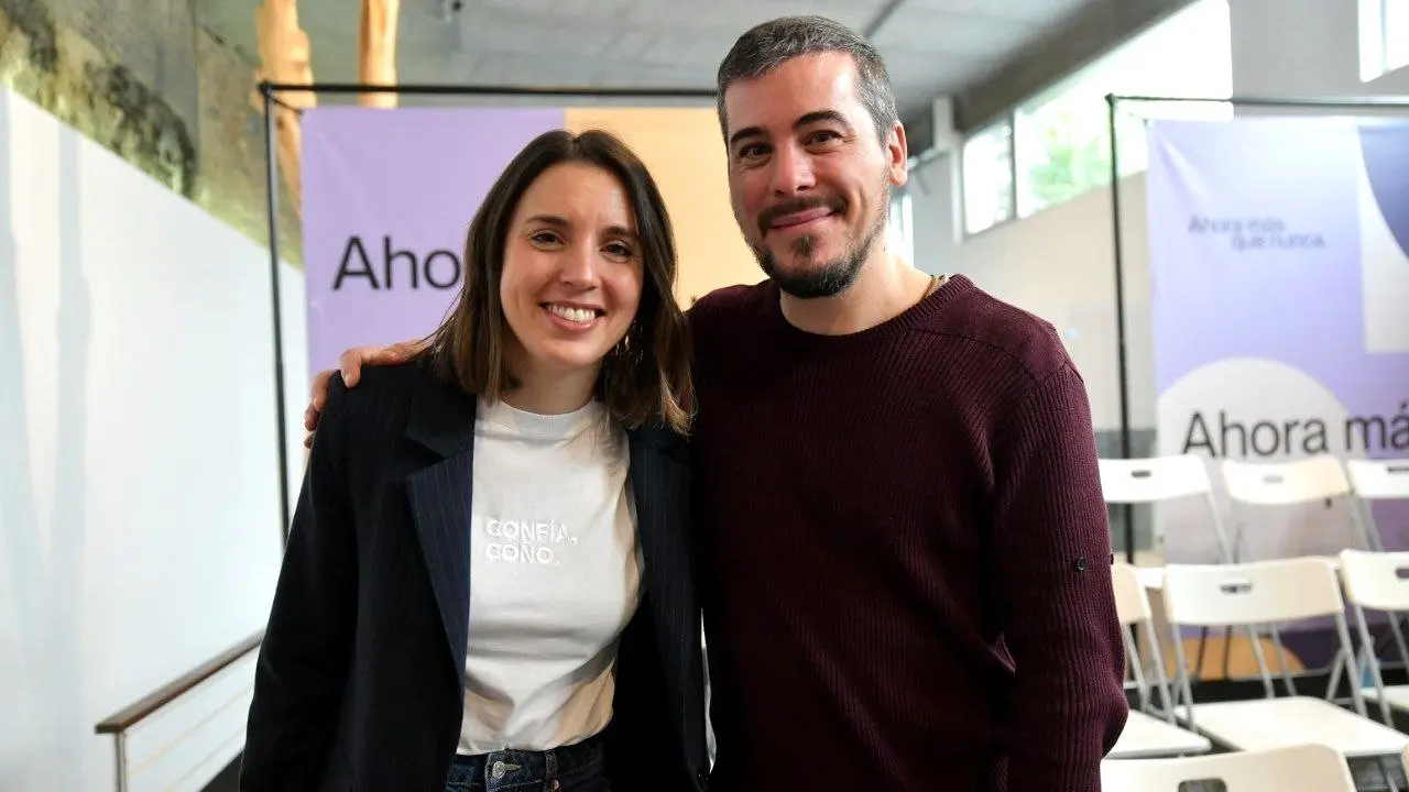Irene Montero y José Luis García Gascón en una imagen de archivo