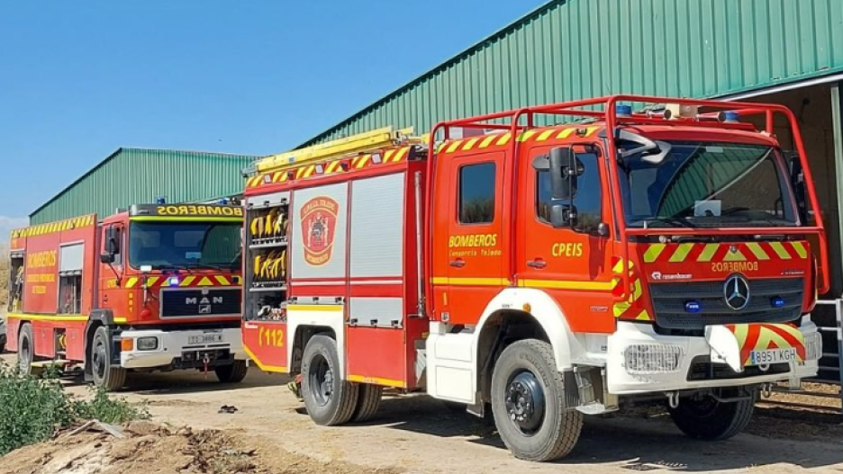 En la imagen de archivo varias dotaciones de Bomberos del Consorcio Provincial de Extinción de Incendios y Salvamento de Toledo (CPEIS)