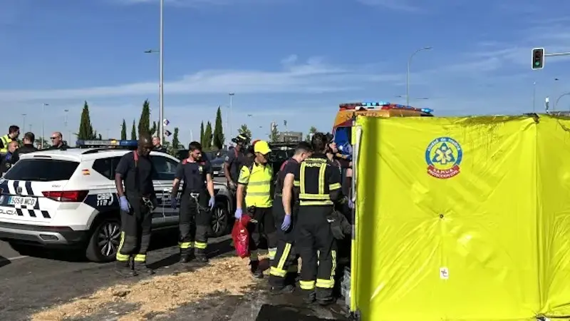 accidente de tráfico, choque, colisión, atropello, motorista, moto, atropellado,