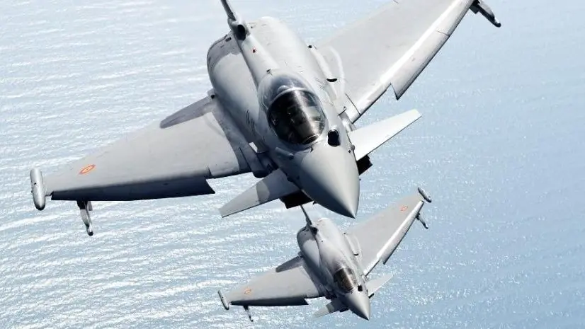 Dos aviones Eurofighter españoles - EdA