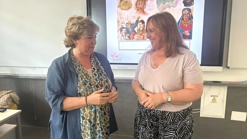 La viceconsejera de Cultura y Deportes, Carmen Teresa Olmedo (dcha), en la presentación del curso ‘Museografías en Femenino. Incorporación de la perspectiva de género a los museos’
