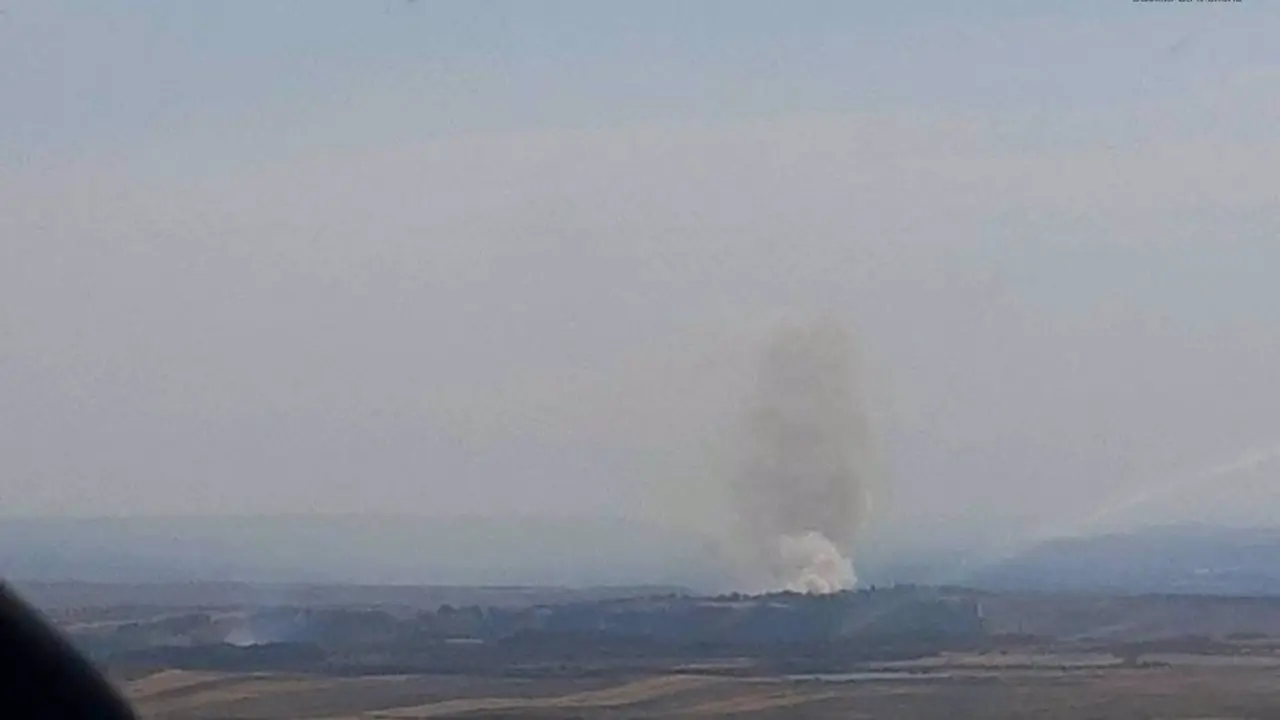 Declaran el nivel 1 de alerta en un fuego en Borox (Toledo) por posible afección por humo a la población