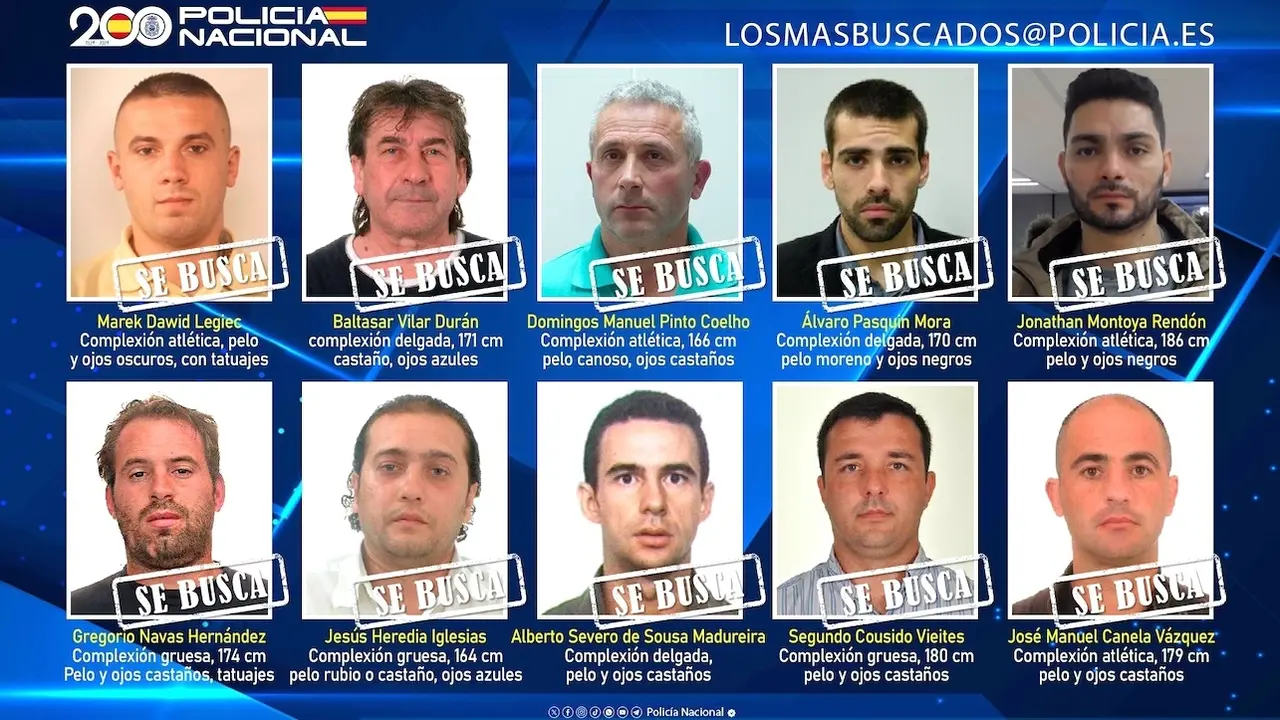 La Policía busca en España a diez fugitivos, uno de ellos por un asesinato en Talavera de la Reina (Toledo)
