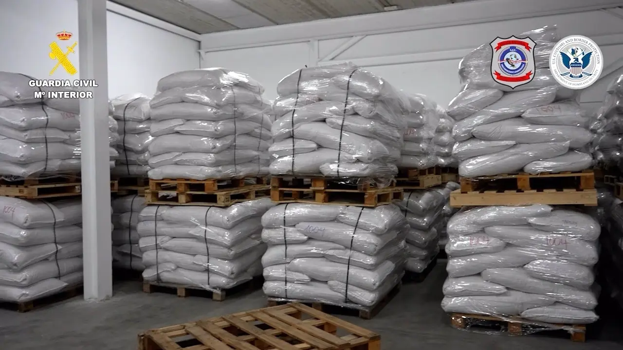 Cae una red de narcotráfico e incautan cuatro toneladas de cocaína ocultas en sacos de arroz