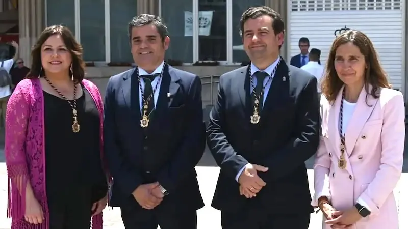 Los concejales de Vox en el Ayuntamiento de Ciudad Real en una imagen de archivo