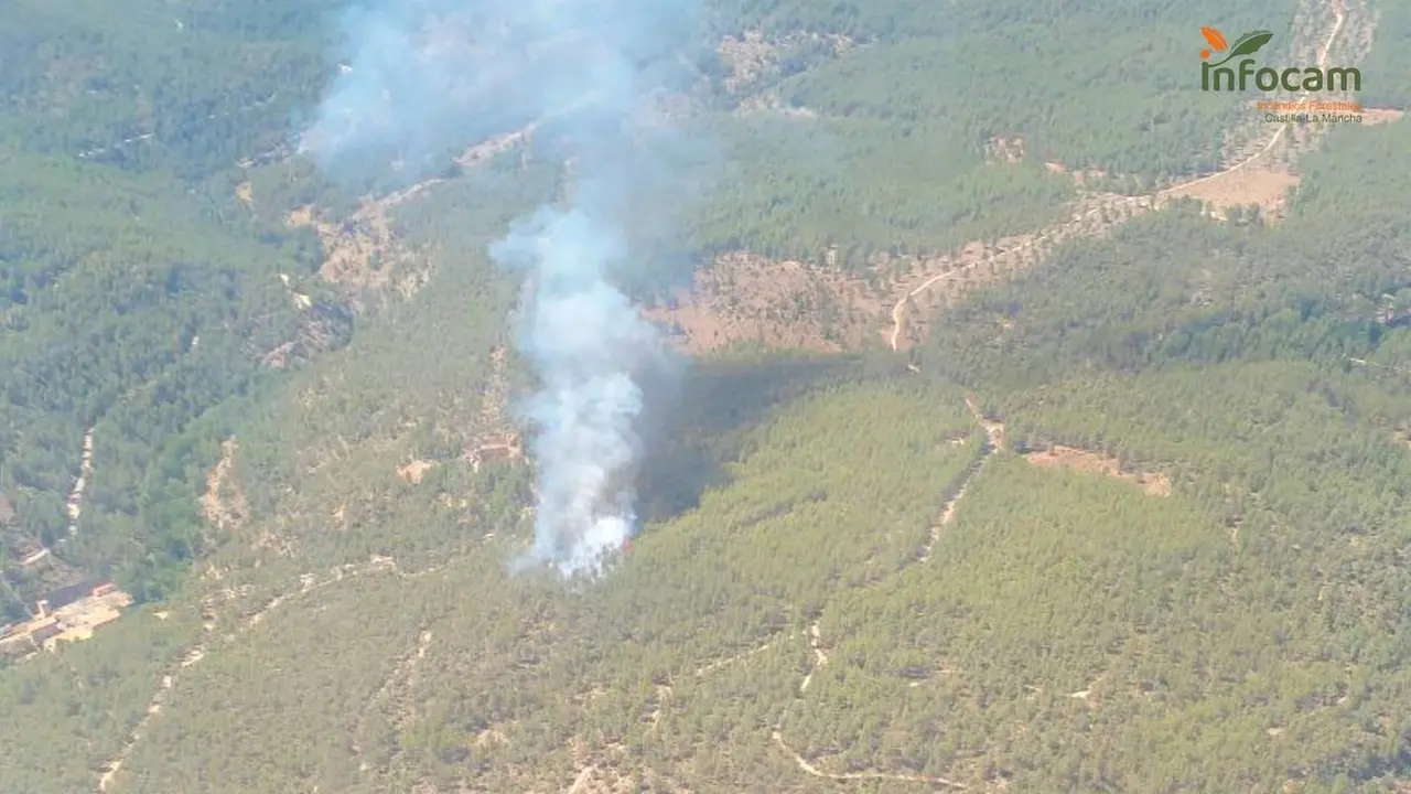 Controlado un incendio declarado en Enguídanos, en la zona del Valle del Cabriel