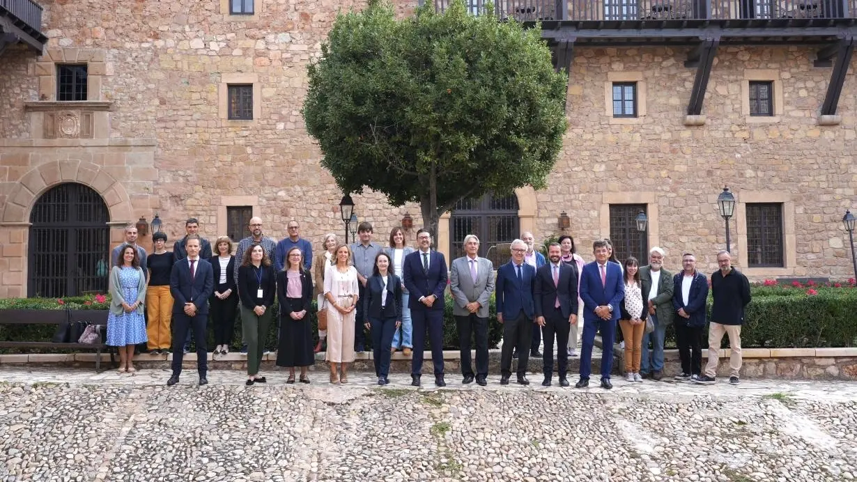 El consejero de Educación, Cultura y Deportes, Amador Pastor, en el seminario ASPEN Alcalá para docentes sobre liderazgo y valores que organiza esta institución académica en la localidad de Sigüenza (Guadalajara)