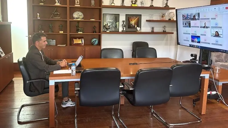 El director general de Juventud y Deportes, Carlos Yuste