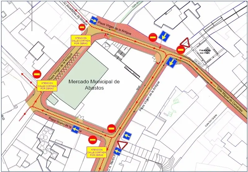 Las obras en la Plaza de la Antigua de Guadalajara conllevarán cambios en la circulación