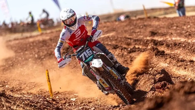 El húngaro Noel Zanocz (Fantic Factory), campeón europeo de EMX 125 en Cózar (Ciudad Real) - Fotografía: JP Acevedo