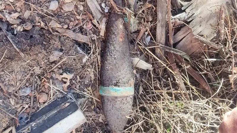 Detonan una granada de mortero de la Guerra Civil localizada por un ciudadano en Fuentenovilla (Guadalajara)