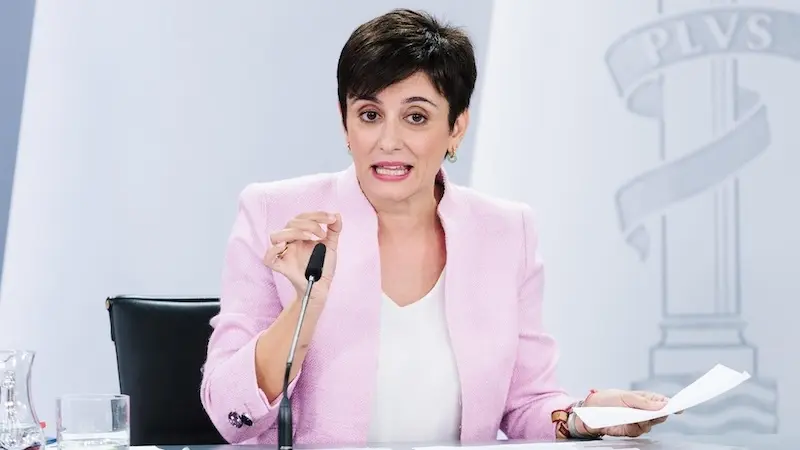 La ministra de Vivienda y Agenda Urbana, Isabel Rodríguez, durante la rueda de prensa posterior a la reunión del Consejo de Ministros - EP/Carlos Luján