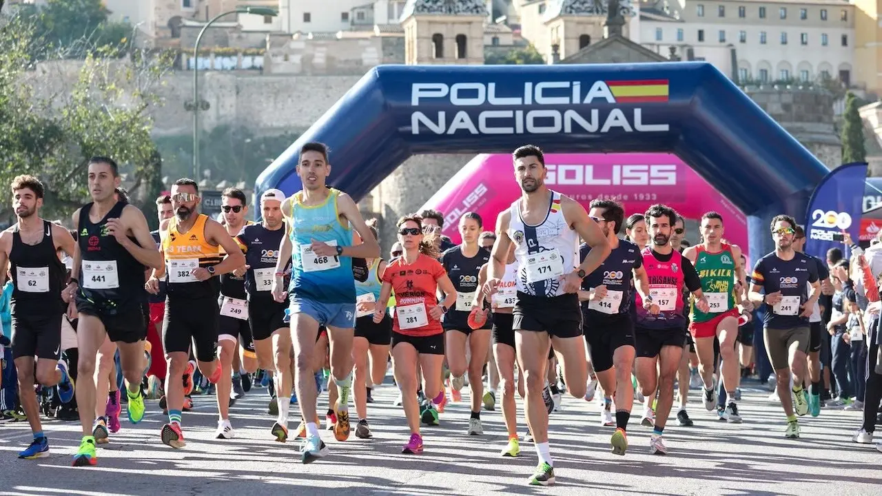 Más de 600 participantes en la carrera solidaria Ruta 091 de la Policía Nacional en Toledo