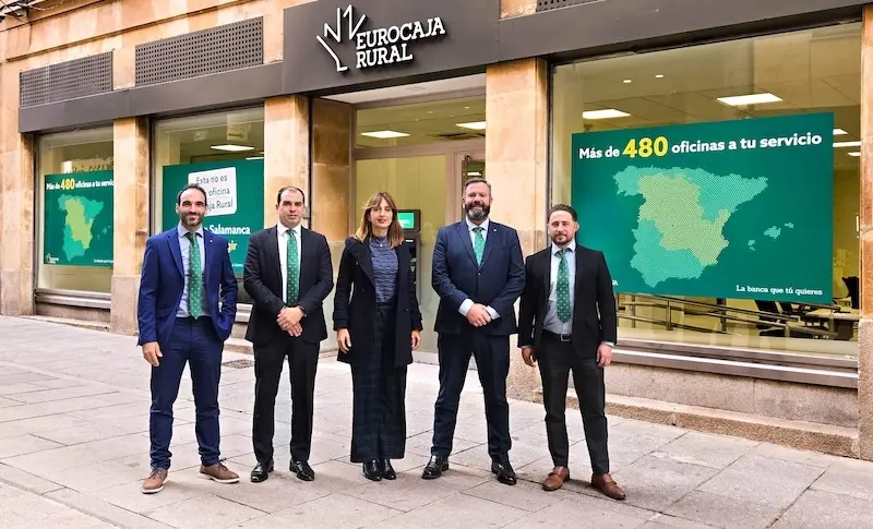 Eurocaja Rural amplía su presencia en CyL y abre su primera oficina en Salamanca