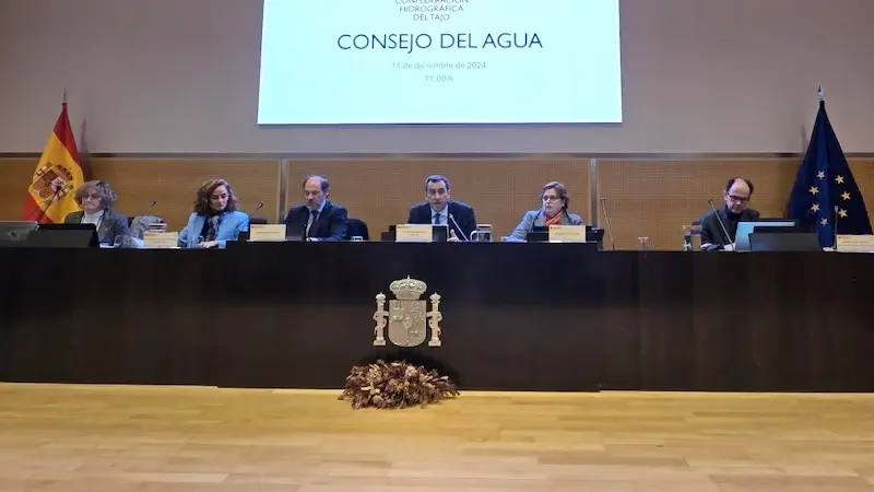 En la imagen un instante del Consejo del Agua de la Confederación Hidrográfica del Tajo