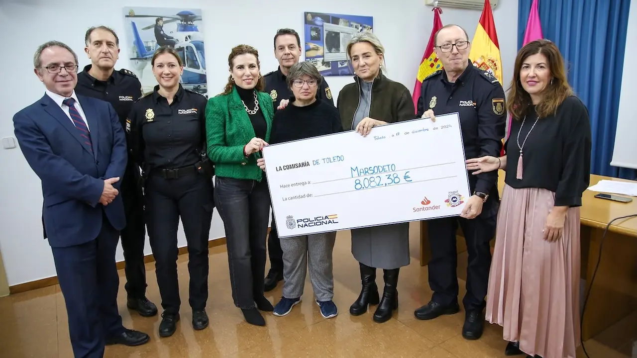 Marsodeto recibe más de 8.000 euros de la carrera solidaria de la Policía en Toledo