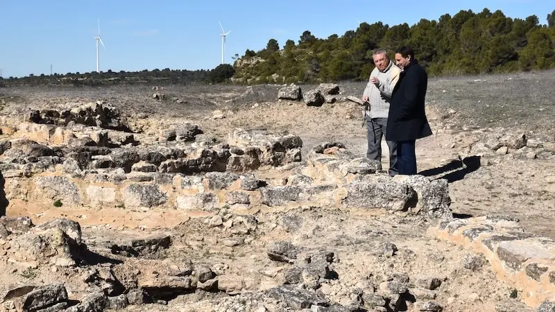 El presidente de la Diputación de Cuenca, Álvaro Martínez Chana, en Barchín del Hoyo