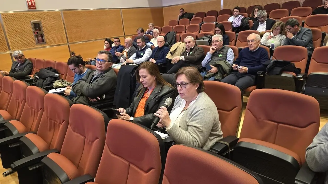 La directora de la Agencia del Agua de Castilla-La Mancha, Mercedes Echegaray, durante su intervención en el Consejo del Agua de la Confederación Hidrográfica del Tajo
