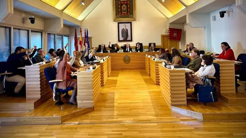 En la imagen un instante del pleno del Ayuntamiento de Ciudad Real celebrado este viernes en el Consistorio