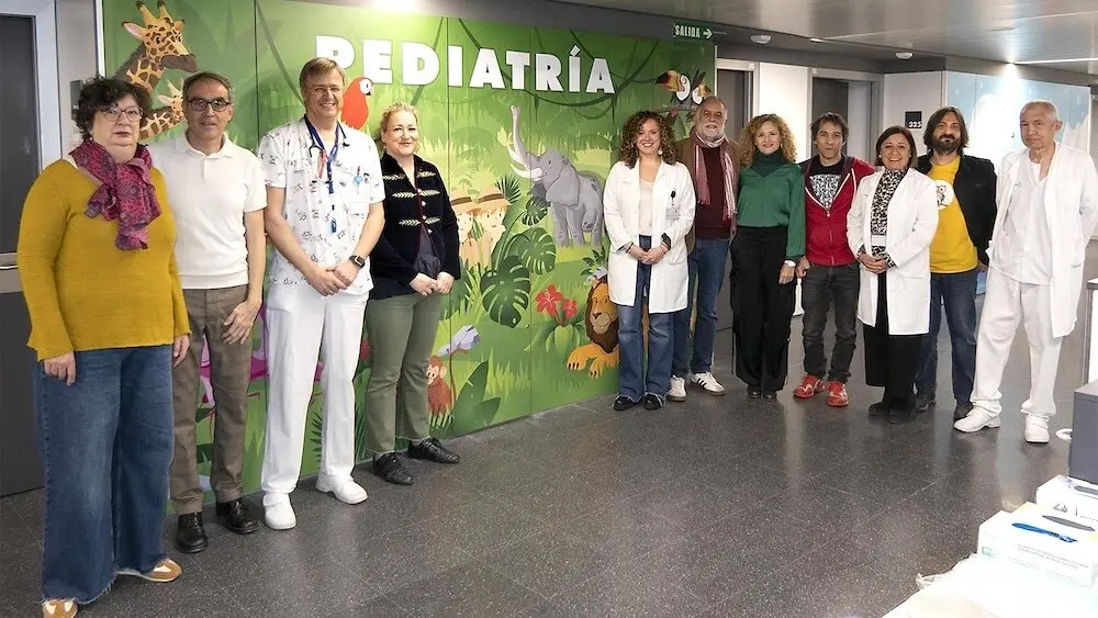 La planta de Pediatría del Hospital Universitario de Guadalajara estrena nueva decoración