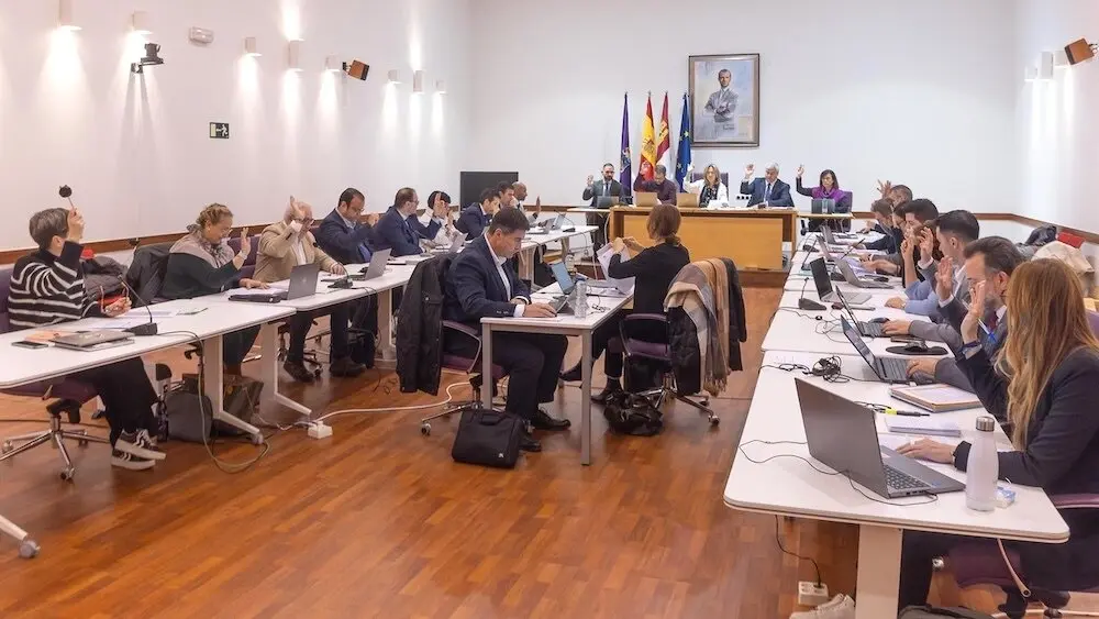 En la imagen un instante del Pleno del Ayuntamiento de Guadalajara celebrado este viernes