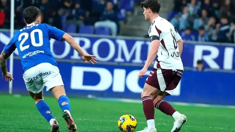 El Oviedo gana por la mínima al Albacete y se pone a tiro del ascenso directo (1-0)