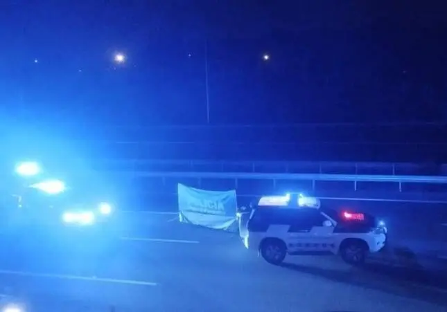 Imagen de archivo de un atropello en una carretera con una víctima mortal