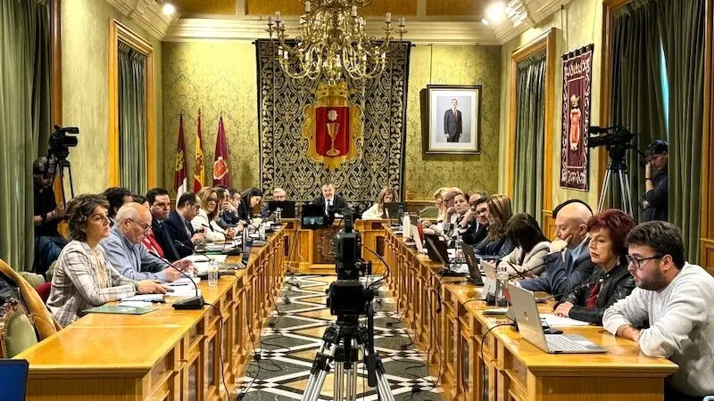 En la imagen un instante del Pleno del Ayuntamiento de Cuenca celebrado este lunes en el consistorio