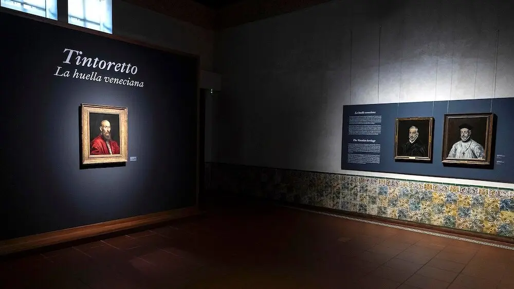 Vista de la muestra "La huella veneciana" que el Museo del Greco expone hasta el 8 de junio en la biblioteca del museo toledano - EFE/Ismael Herrero