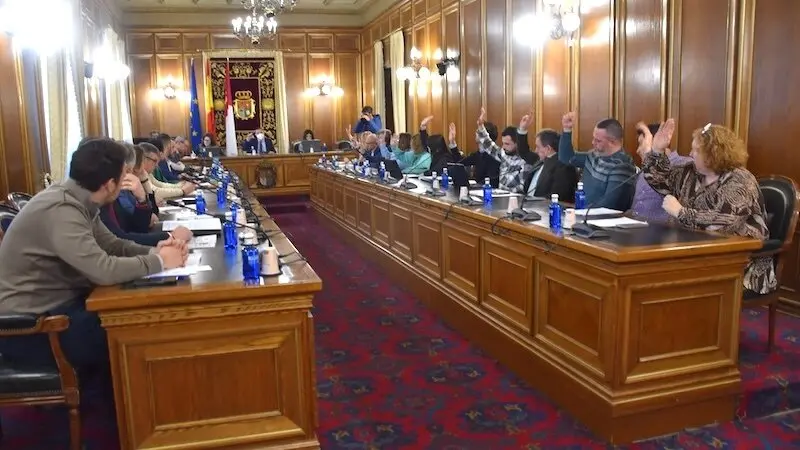 En la imagen un instante del Pleno de la Diputación de Cuenca