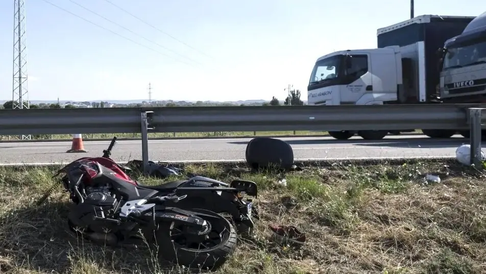 moto, motorista, camión, motocicleta,