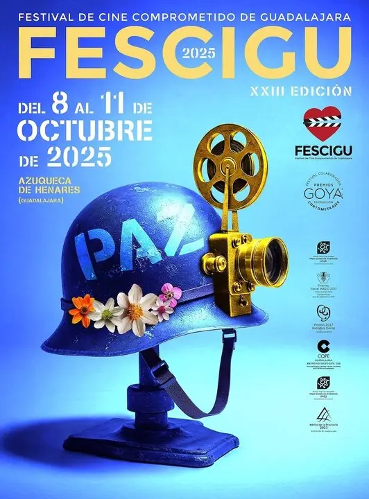 Cartel del Festival de Cine Comprometido de Guadalajara (FESCIGU)